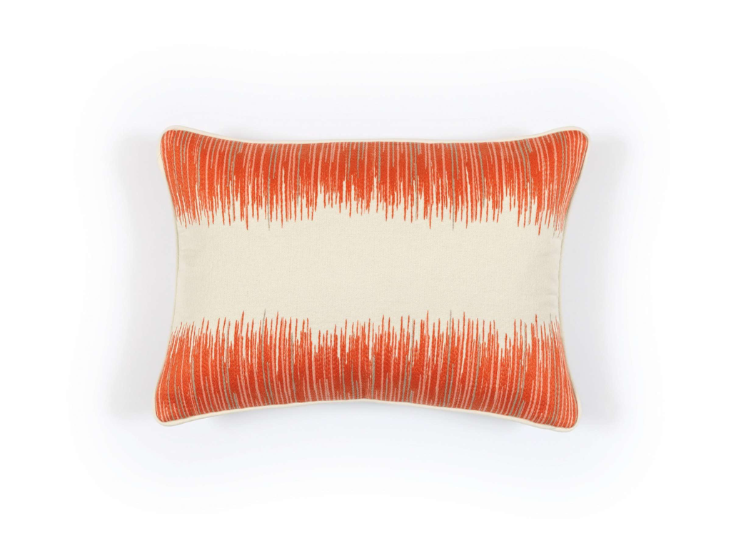 Brand Kussen Élitis Basile Hibiscus Geborduurd Katoen | 40 x 55 cm