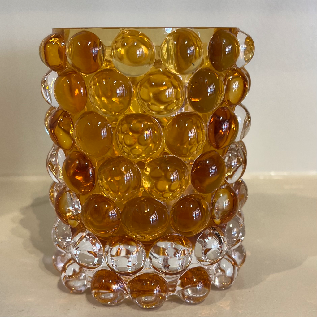 Windlicht Oranje Amber | Scotsberg & Smart Kristal 
