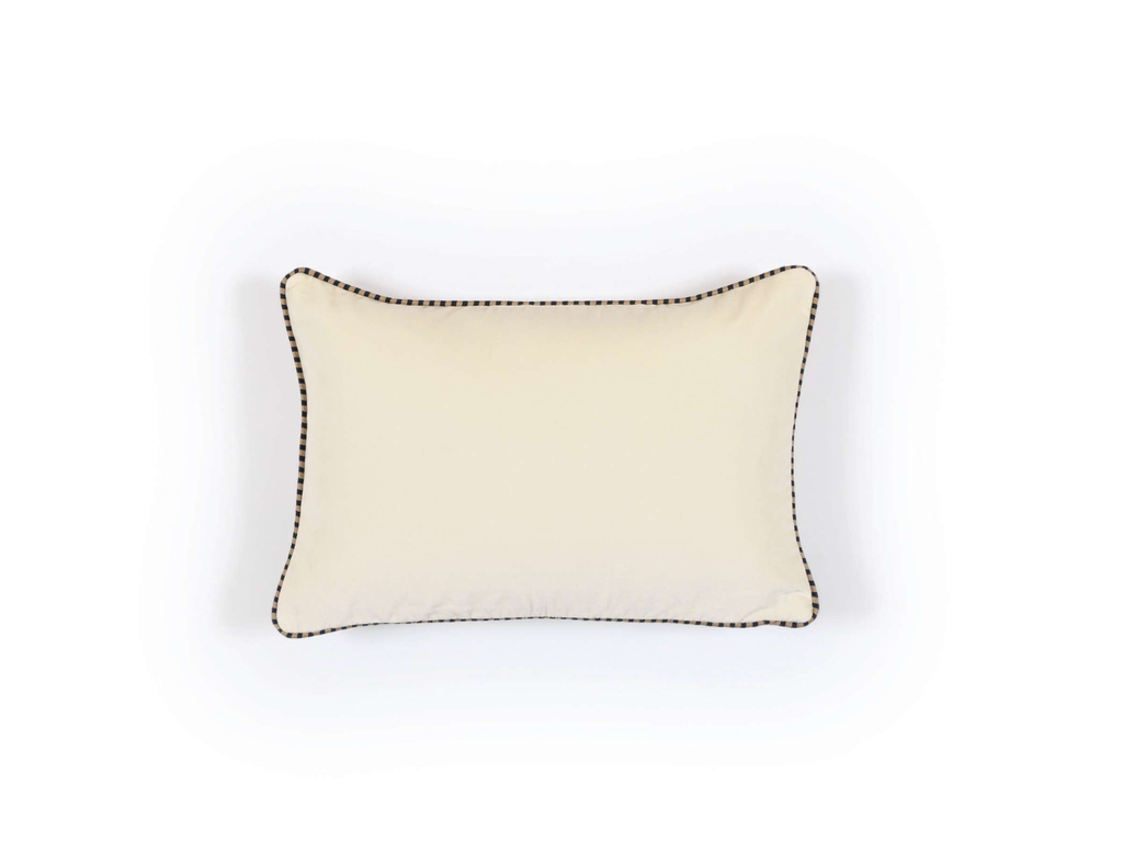 Kussen Élitis Olympe Meringue Effen Velours | 30 x 45 cm