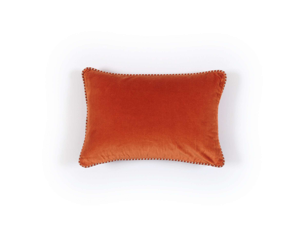 Brand Kussen Élitis Olympe Pumpkin Effen Velours | 30 x 45 cm