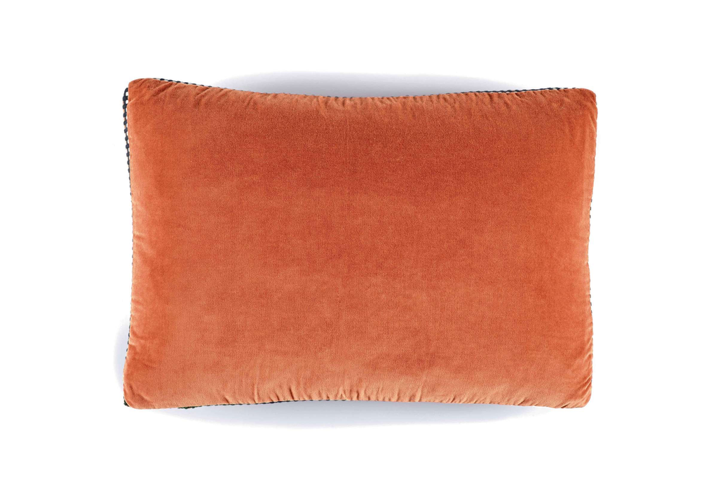 Brand Kussen Élitis Athena Velours Pumpkin | 50 x 70 cm (50% Dons 50% Polyester)