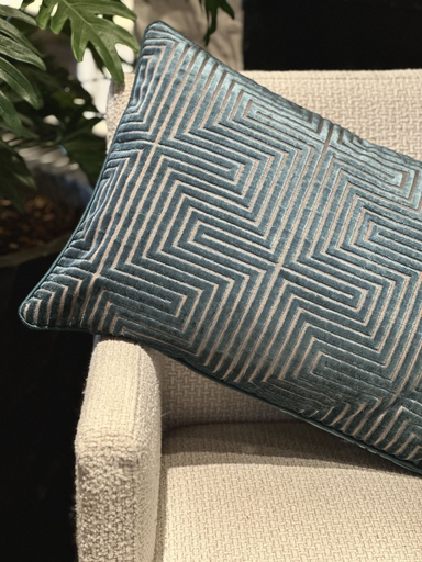 Studio Kussen Harlequin Petrol | 40x60cm