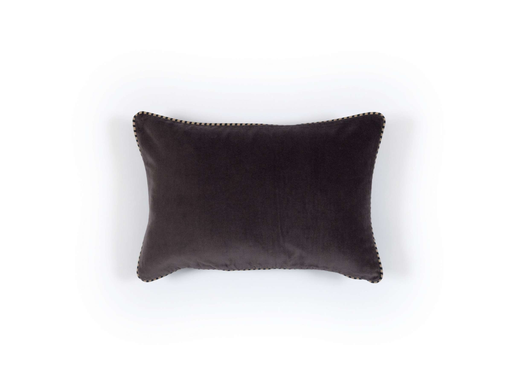 Brand Kussen Élitis Olympe Goudron Effen Velours | 30 x 45 cm