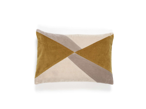 Kussen Élitis Clio Doré Velours Patchwork | 30 x 45 cm
