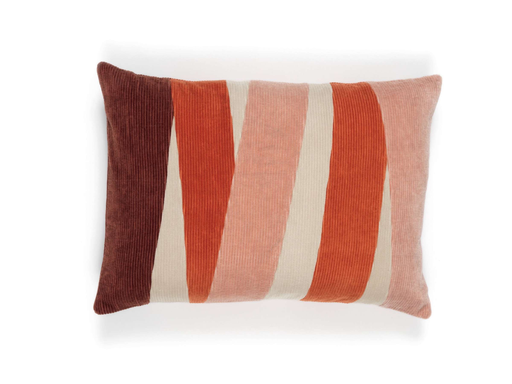 Kussen Élitis Naïs Pumpkin Velours Patchwork | 40 x 55 cm