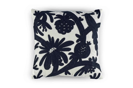 Kussen Élitis Paradis Black Geborduurd Linnen | 50 x 50 cm