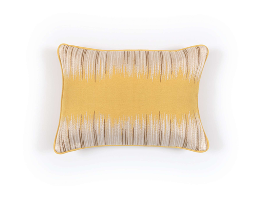 Kussen Élitis Basile Ocre Geborduurd Katoen | 40 x 55 cm